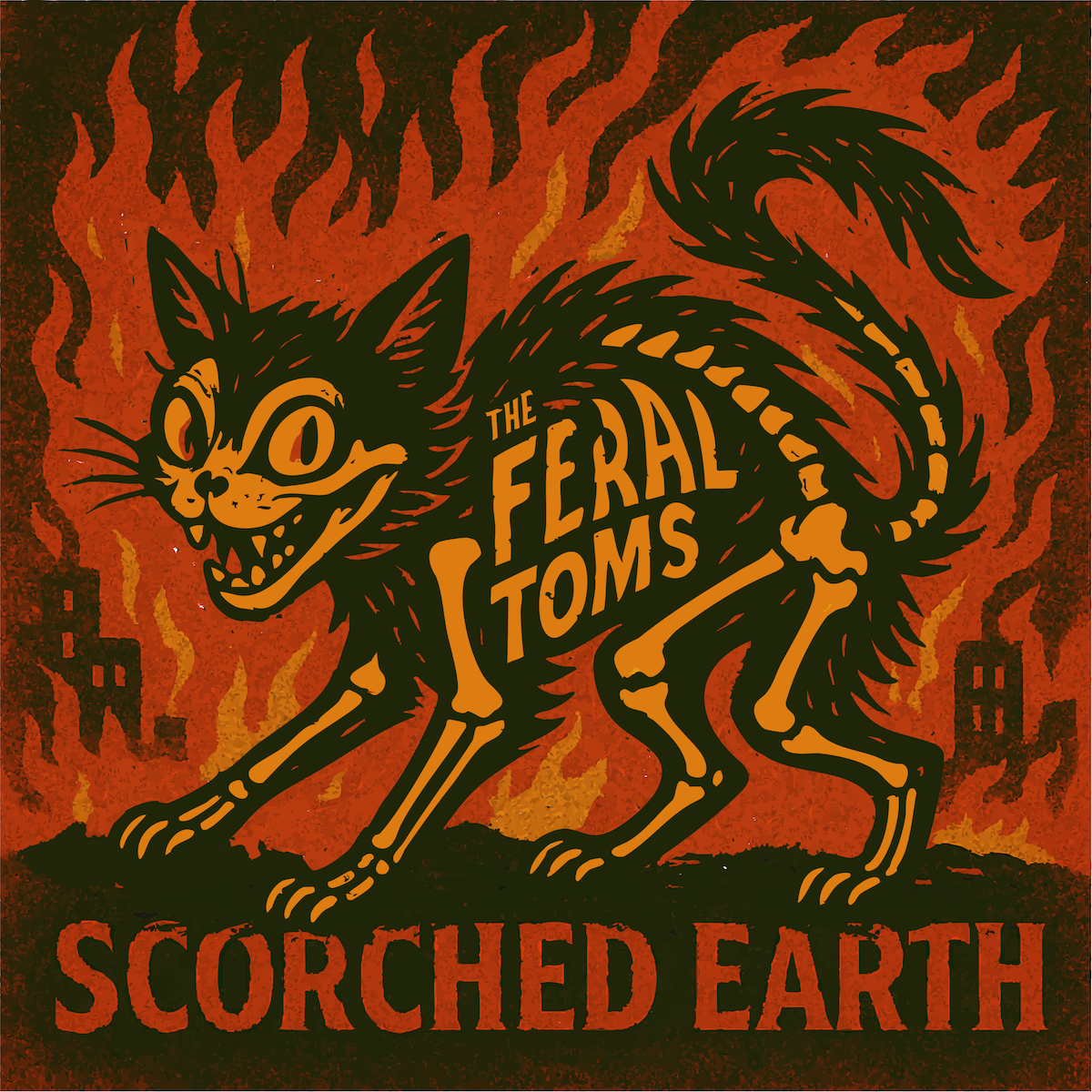 The Feral Toms β Scorched Earth cover art